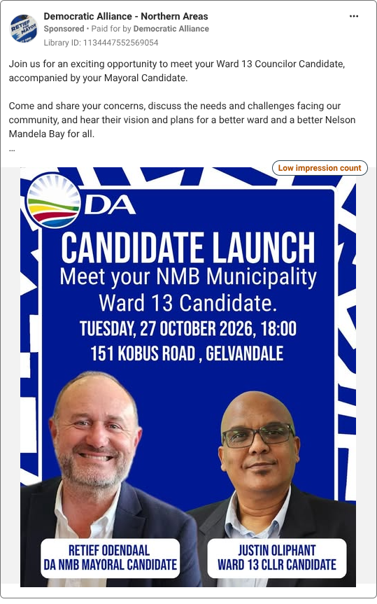 Democratic Alliance - Northern Areas