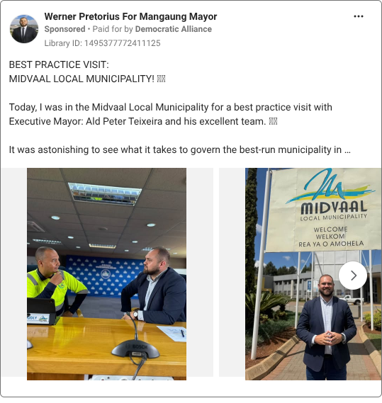 Werner Pretorius For Mangaung Mayor